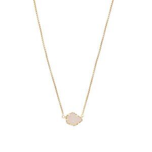 KENDRA SCOTT Gold 14kt Gold Plated Iridescent Drusy Tess Necklace